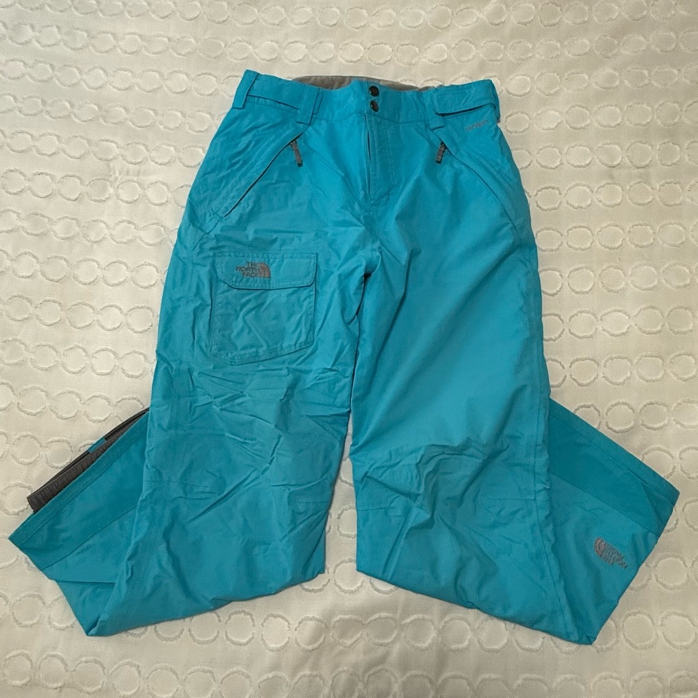 The North Face Youth blue snow/ski pants.